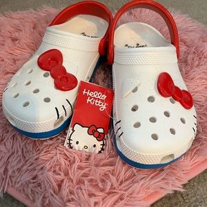 Hello Kitty Women’s Clogs - White and Red